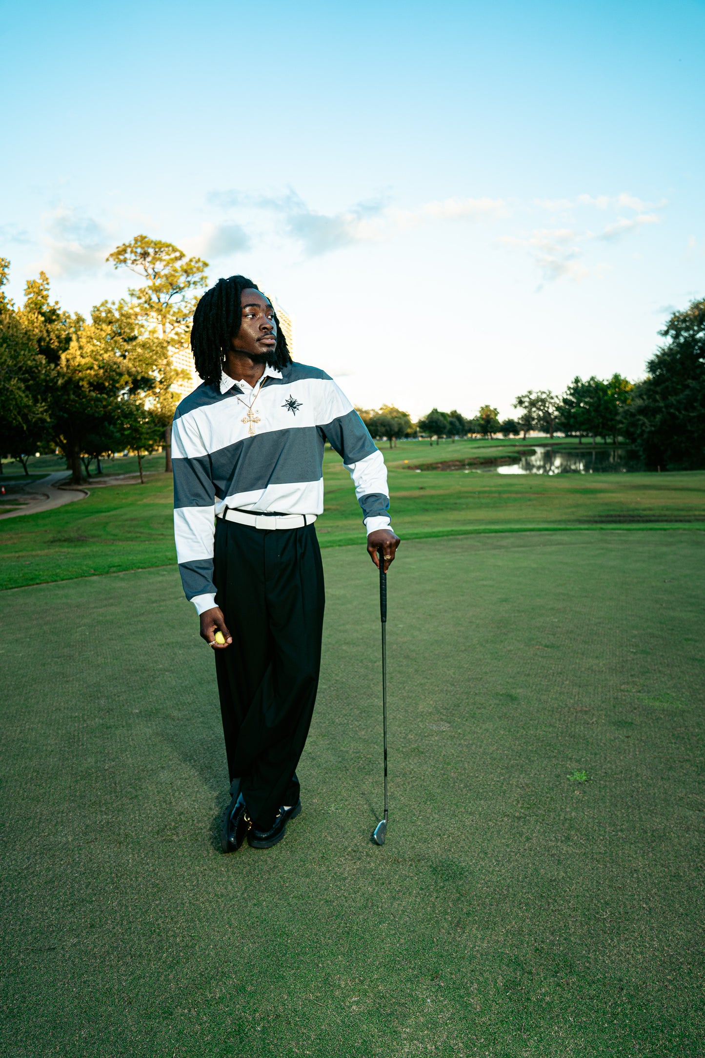 "Noum classic polo" Blue/White