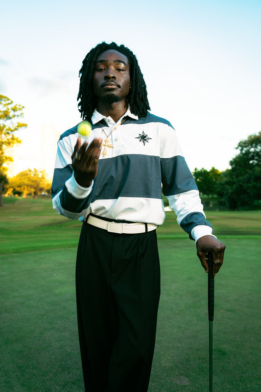 "Noum classic polo" Blue/White